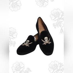 STUBBS &WOOTON- PALM BEACH- Skull Velvet Slipper- Women